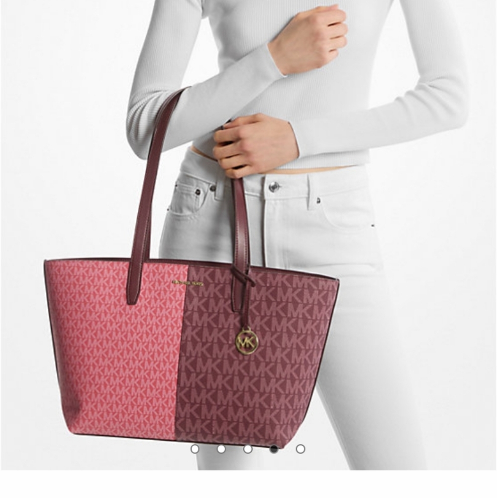 Micheal Kors Jet Set Medium 2 Tone Tote
